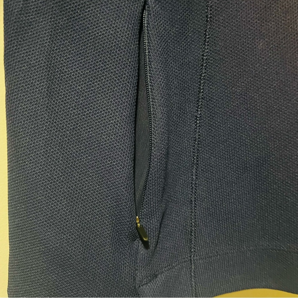 Athleta Women’s Everyday Polo Tank Top Navy Blue Golf Tennis Sport Size XL - Picture 8 of 8